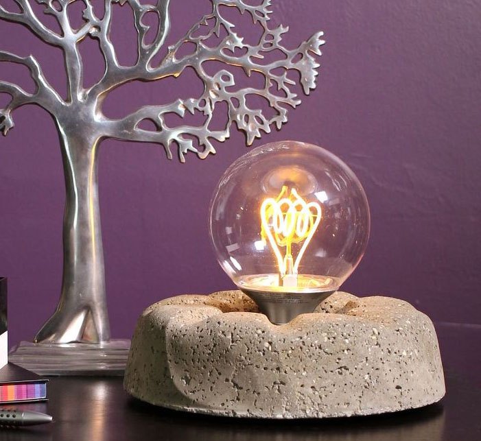 15 clever ways to repurpose old light bulbs, Concrete Light Bulb Lamp