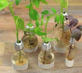 15 clever ways to repurpose old light bulbs, Mini Light Bulb Vases
