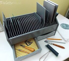 s keep your craft supplies organized with these fun storage ideas, Craft Storage From An Old Bill Organizer