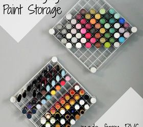 s keep your craft supplies organized with these fun storage ideas, Hanging Craft Paint Storage