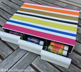 s keep your craft supplies organized with these fun storage ideas, Paint Storage From Cassette Tape Holder