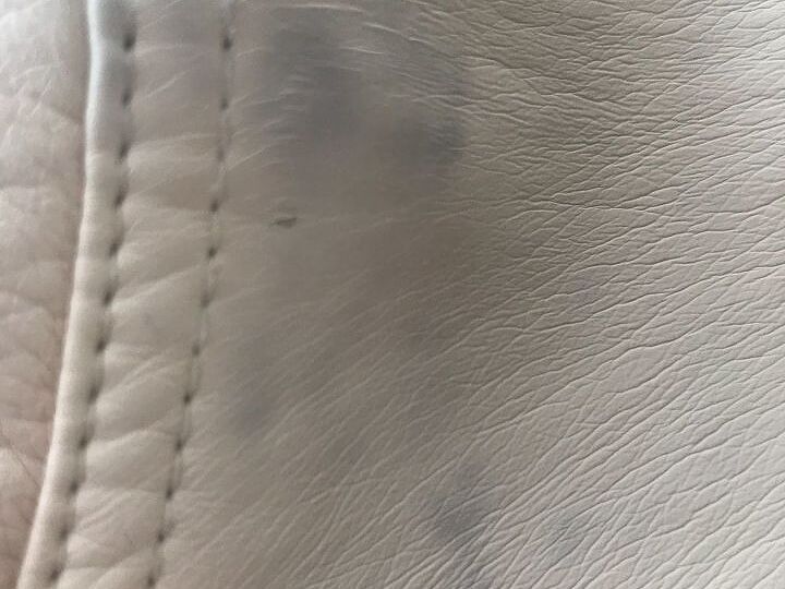 q cream faux leather jacket