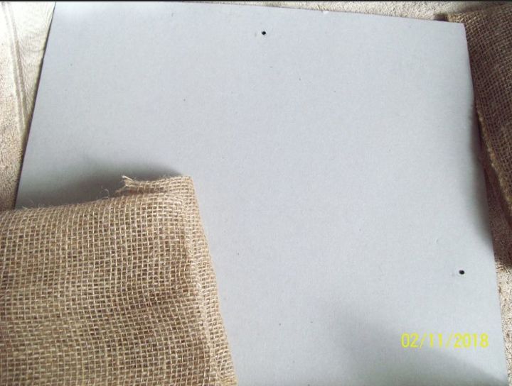 burlap bulletin board