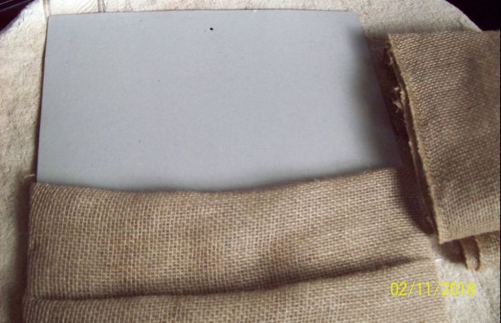 burlap bulletin board