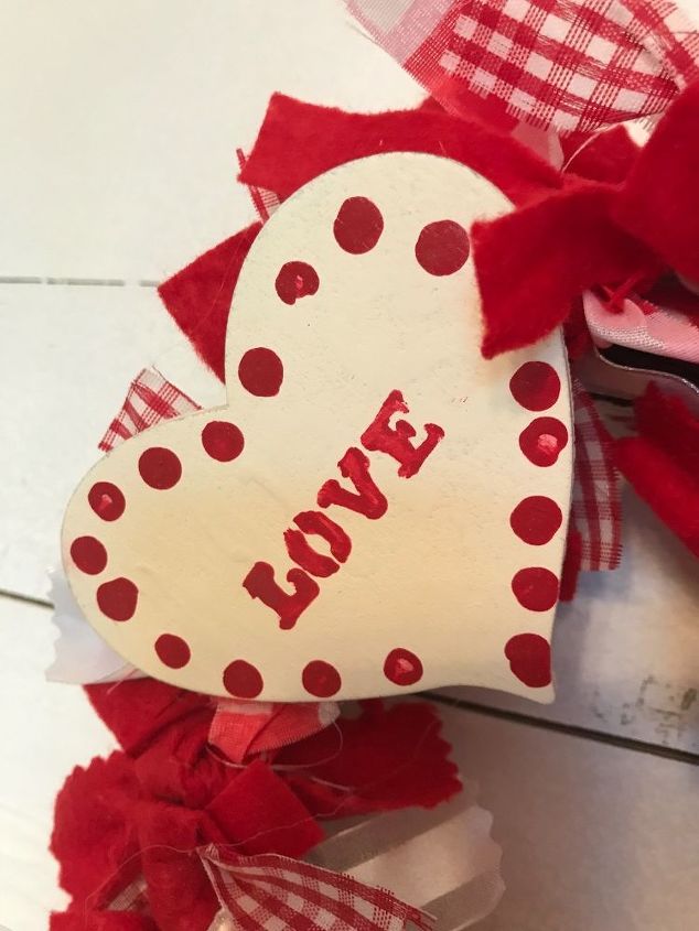 valentines day grapevine heart shabby chic wreath