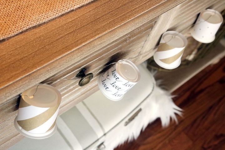 neutral valentine s day k cup garland