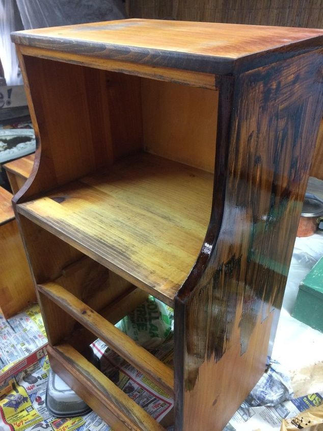 create a trunk inspired look for a nightstand