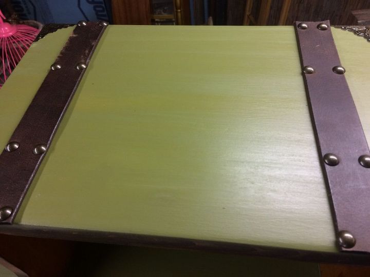 create a trunk inspired look for a nightstand