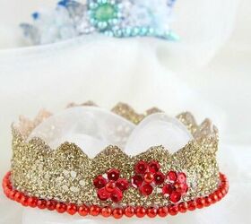 glittery lace crown