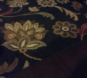 q can you paint an entire 8x10 black floral area rug white