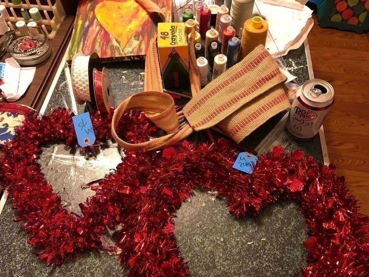 inexpensive valentine day wreath