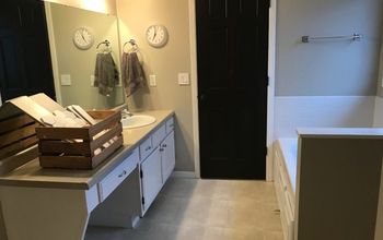 Transitional Grey & White Bathroom Remodel