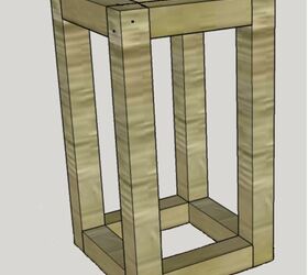 wooden lantern from scraps of wood from other projects