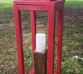 wooden lantern from scraps of wood from other projects