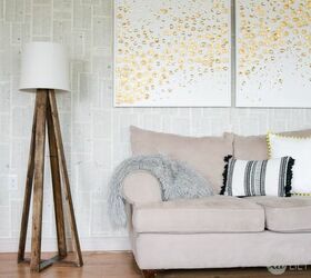 Diy wood online floor lamp