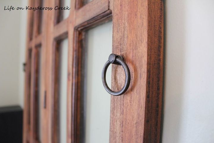 using old cabinet doors for wall decor