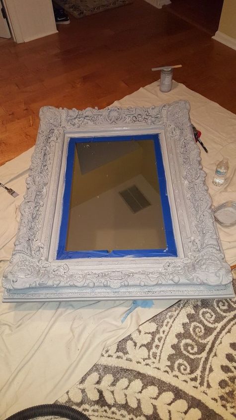 ornate mirror gets an updated look