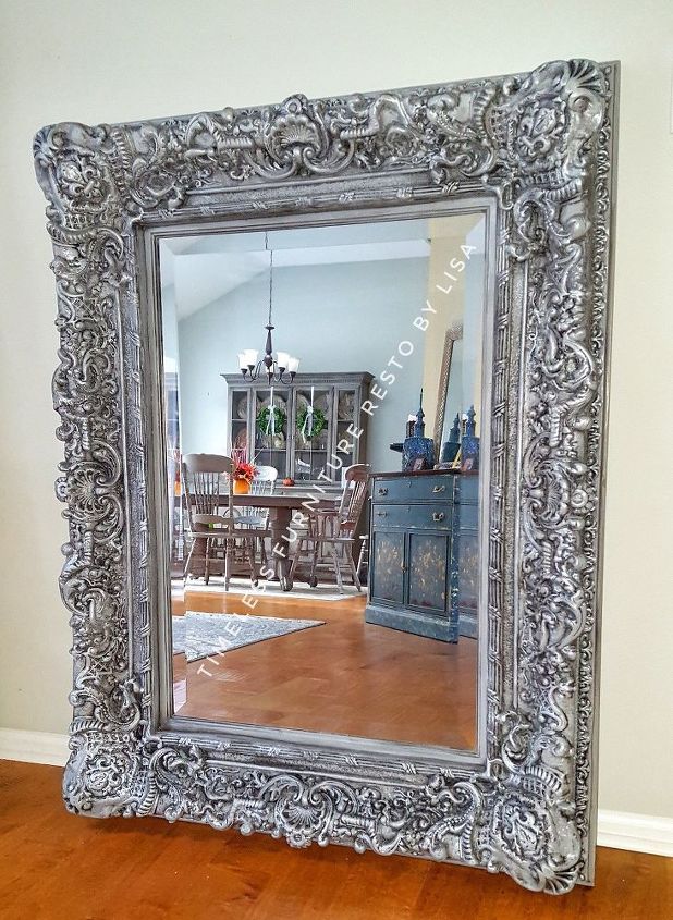 ornate mirror gets an updated look