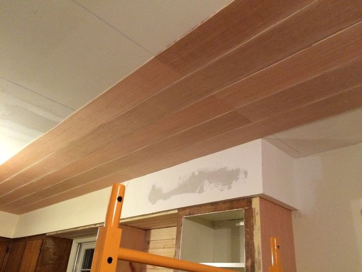 our kitchen ceiling addventure, in process of ship lapping