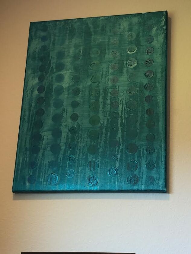 water sprayed acrylic painting, Circles from the bottom of the ocean