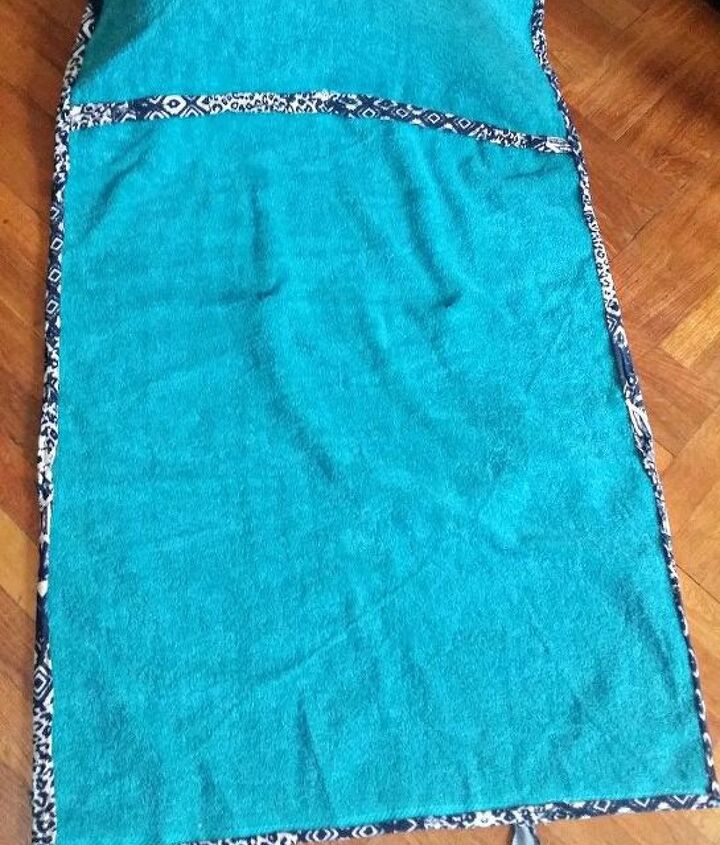 how to make a beach towel with pillow handles