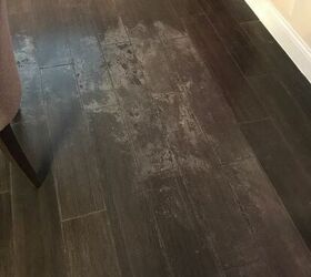 q tile floors that look like wood cleaning