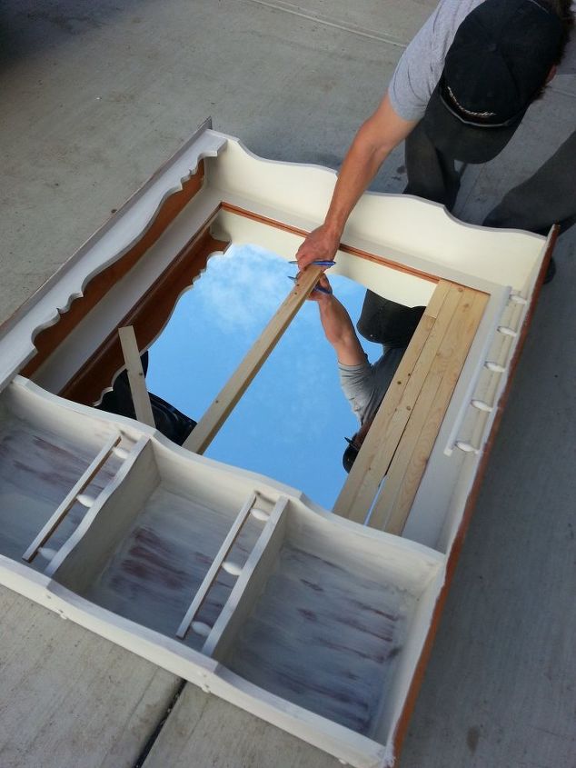 upcycled 80 s dresser