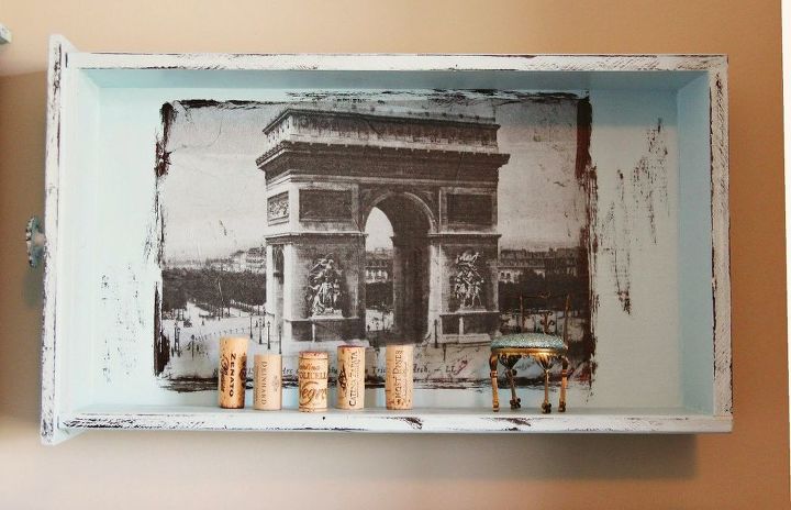 up cycled drawers to shelves yes i did