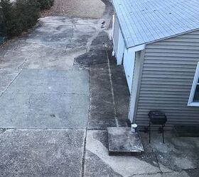 q i have a ton of old looking concrete for my driveway any suggestions