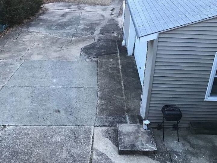 q i have a ton of old looking concrete for my driveway any suggestions