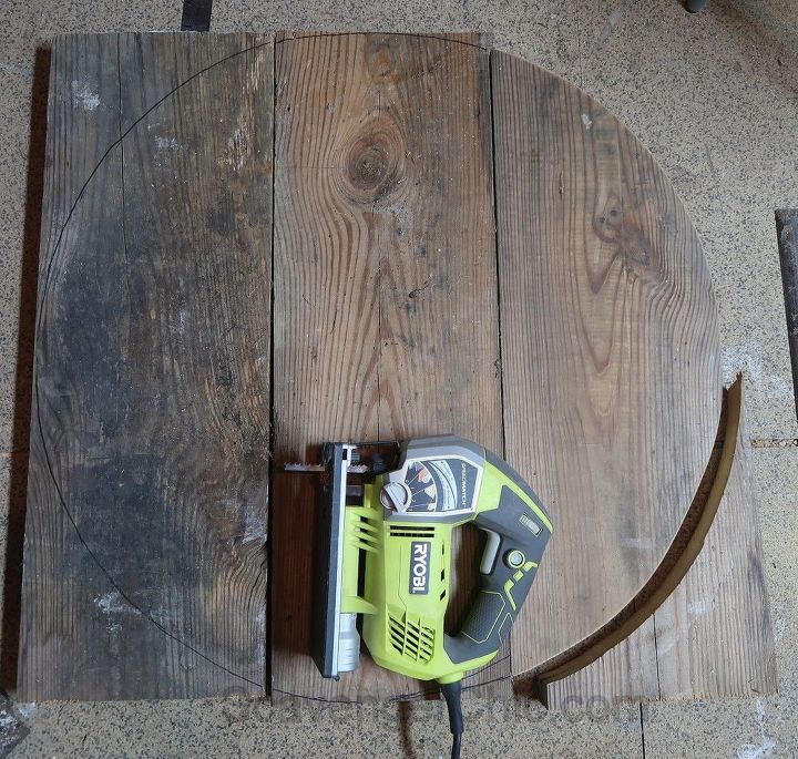 upcycled barrel bistro set