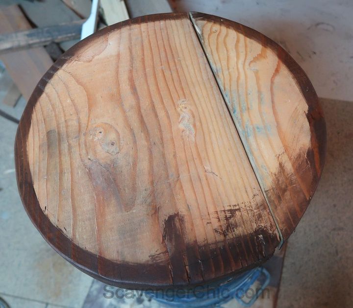 upcycled barrel bistro set