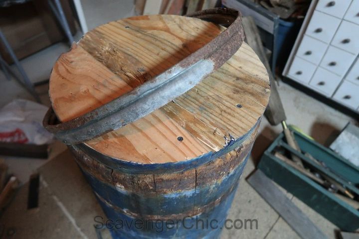 upcycled barrel bistro set