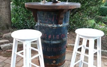 Upcycled Barrel Bistro Set