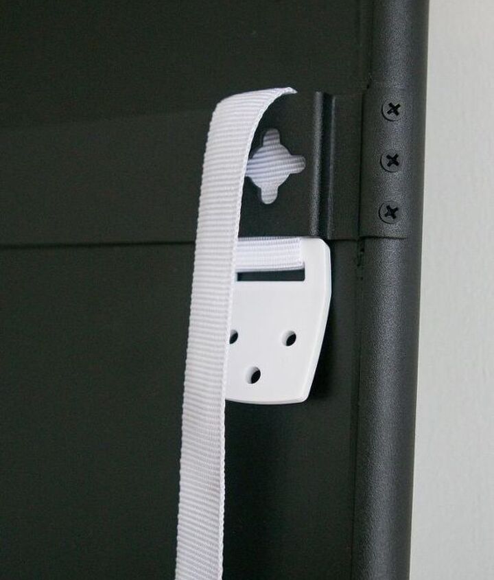 how to secure a standing mirror to the wall