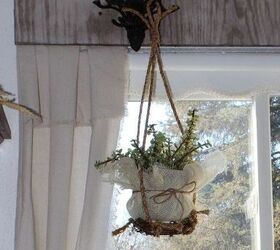 shabby sweet hanging planter
