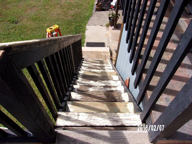 q what is the best way to add an awning over an existing staircase