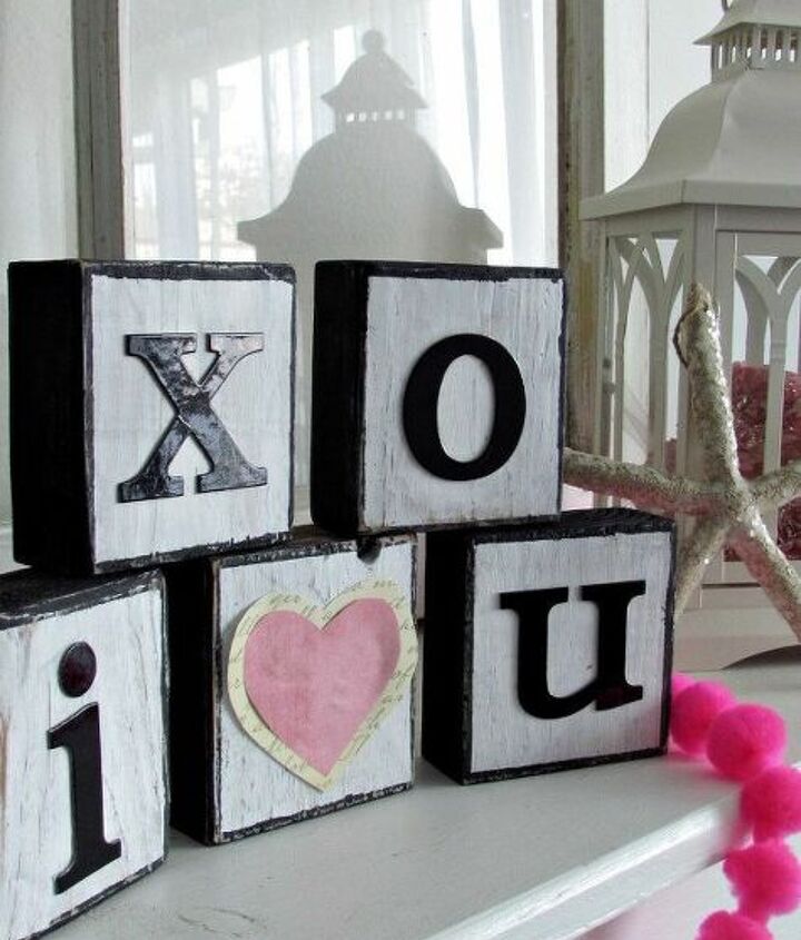 i love you wooden blocks