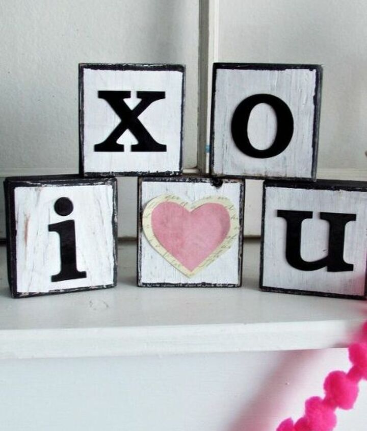 i love you wooden blocks