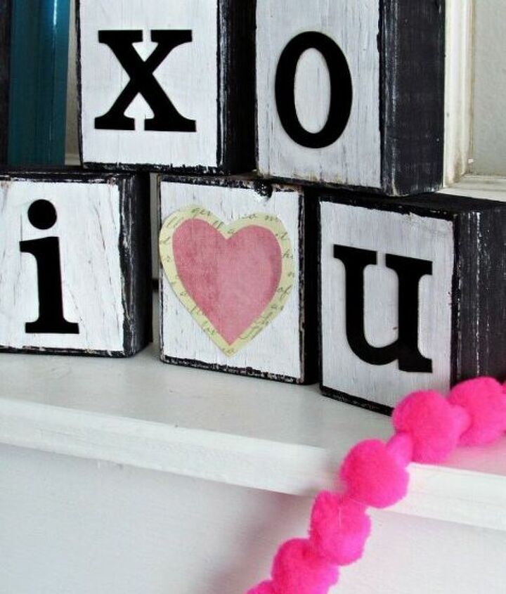 i love you wooden blocks