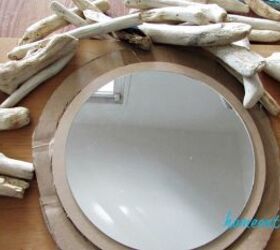 diy driftwood mirror