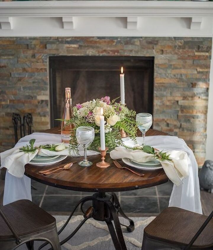 how to create a romantic table for 2 on a budget