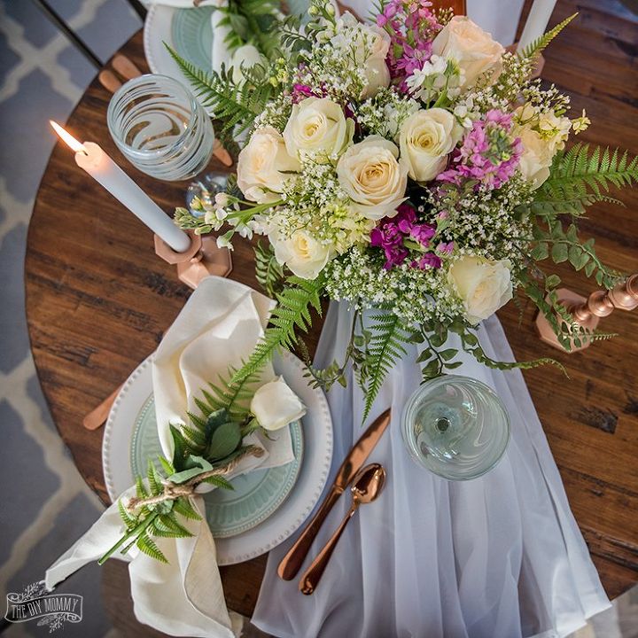 how to create a romantic table for 2 on a budget