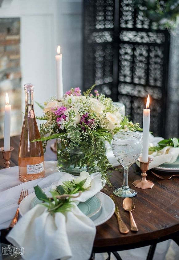 how to create a romantic table for 2 on a budget
