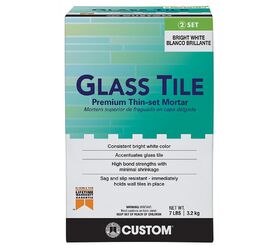 Glass Tile 7 lb. White Premium Thin-Set Mortar