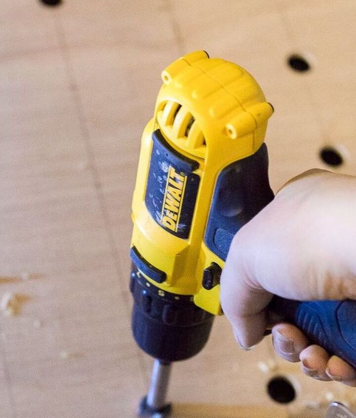 how to make an oversized pegboard