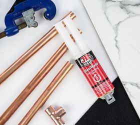 how to make a shelf with copper pipes