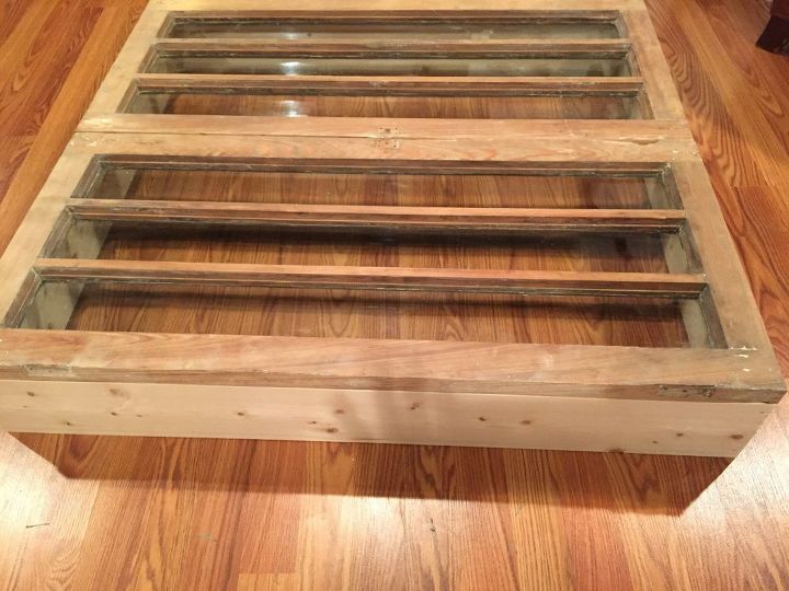 vintage windows equal amazing coffee table