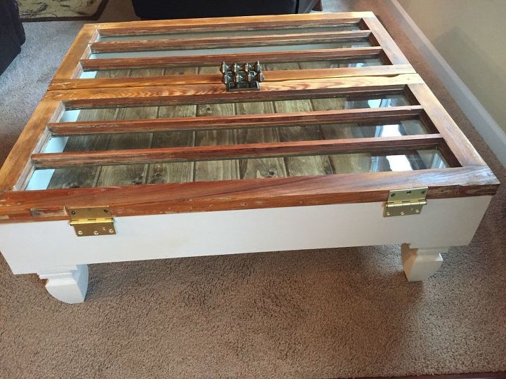 vintage windows equal amazing coffee table