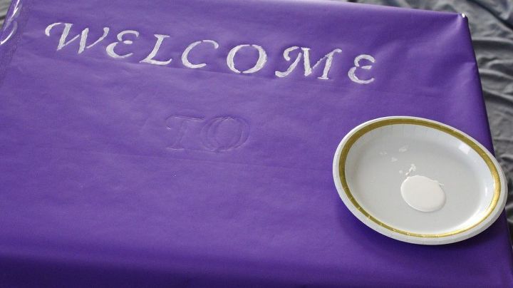 how to diy welcome sign using boxes